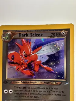 Pokemon TCG Dark Scizor 1st Edition Holo - Neo Destiny WOTC Vintage - Image 3