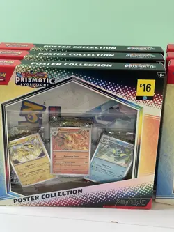 Pokemon Prismatic Evolutions Poster Collection Factory Sealed LOT OF 6 - Image 2
