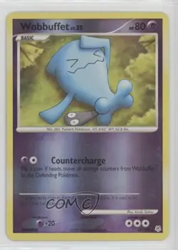 Wobbuffet Reverse Foil Pokemon Diamond & Pearl Base Set #41 2007 READ - Image 1