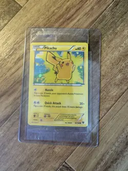 Pokemon TCG: XY Pikachu 42/146 Holo SEALED MOVIE PROMO (2014) - Image 1