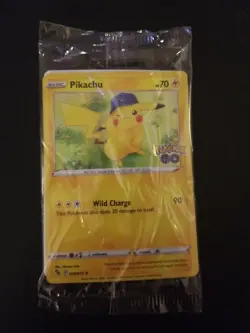 Pikachu GameStop Pre-release 028/078 Pokemon GO Stamped Promo - Factory Sealed! - Image 1