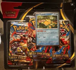 Pokemon TCG Mega Evolution 3 Pack Blister [Psyduck] - Image 1