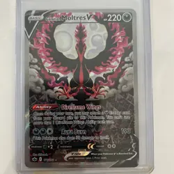 Pokemon TCG Galarian Moltres v Alt Art SWSH Chilling Reign 177/198 NM Beautiful - Image 1