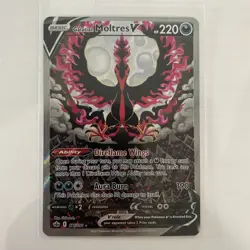 Pokemon TCG Galarian Moltres v Alt Art SWSH Chilling Reign 177/198 NM Beautiful - Image 3