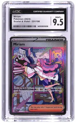 Pokemon TCG: Scarlet & Violet 2023 Miriam 251/198 CGC 9.5 Mint+ - Image 1