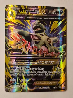 2015 Pokemon TCG M Tyranitar EX 92/98 Full Art Ultra Rare Holo XY-Ancient Origin - Image 1