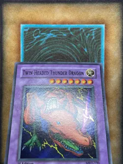 Yugioh Twin-Headed Thunder Dragon MRD-120 Super Rare 1st Ed LP - Image 2