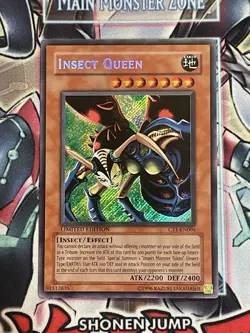Yugioh! Insect Queen Secret Rare Near Mint Limited Edition CT2-EN005 - Image 1