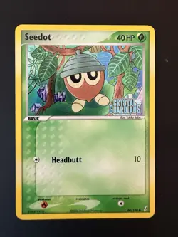Pokemon TCG Seedot Reverse Holo Stamped Card 60/100 Crystal Guardians NM/LP - Image 1