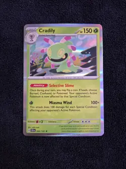 Pokemon Rare Holo Foil Cradily Card SCR 006/142 Stellar Crown - Image 1