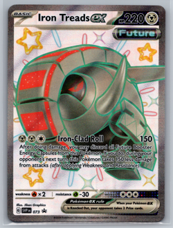 Iron Treads ex SVP073 Black Star Promo Shiny Full Art Holo Pokemon TCG Card - Image 1