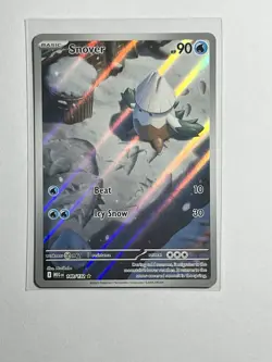 Snover Illustration Rare 140/132 Mega Evolution Pokemon TCG Near Mint Card NM - Image 1