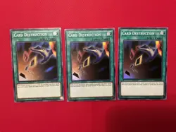 3x Card Destruction - Super Rare - OP09-EN008 - Unlimited Edition NM - Image 1