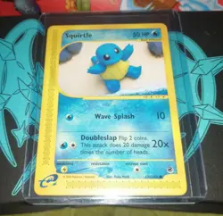 Pokemon Squirtle 131/165 Non Holo Card Expedition NM - Image 1