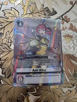 Digimon Card Game Ami Aiba BT22-093 SR Alt Art Cyber Eden AUC - Image 2