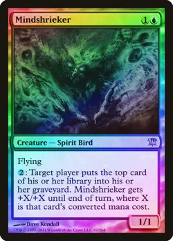 Mindshrieker FOIL Innistrad HEAVILY PLD Blue Rare MAGIC GATHERING CARD ABUGames - Image 1