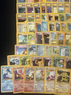 1999 Pokemon Base Set COMPLETE Unlimited NON HOLO Cards #17-102 - Image 2