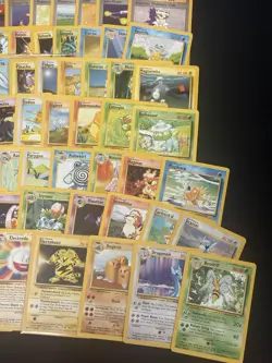 1999 Pokemon Base Set COMPLETE Unlimited NON HOLO Cards #17-102 - Image 3