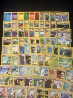 1999 Pokemon Base Set COMPLETE Unlimited NON HOLO Cards #17-102 - Image 4