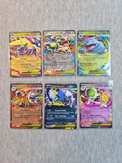 Pokemon Mega Evolutions Ex Lot Pokemon TCG Mega Evolutions 6 EX Cards - Image 1