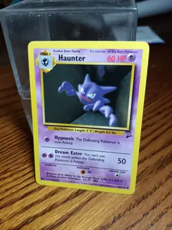 HAUNTER 43/130 VINTAGE WOTC Pokemon Card BASE SET 2 NM Uncommon Tcg - Image 1