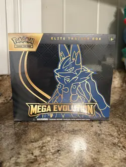 Pokemon Trading Card Game TCG Mega Evolution Elite Trainer Box ETB Lucario NEW - Image 1