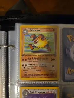 Primeape Jungle Regular Card 43/64 1st Edition Pokemon - Image 1