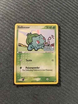 Pokemon TCG Bulbasaur EX Crystal Guardians 45/100 Reverse Holo Common Card - Image 1