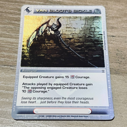 Van Bloot's Sickle Turn of the Tide Battlegear Super Rare Chaotic TCG 72/100 - Image 1