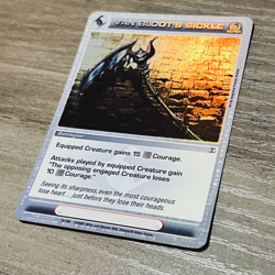 Van Bloot's Sickle Turn of the Tide Battlegear Super Rare Chaotic TCG 72/100 - Image 3