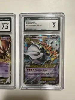 Graded Pokemon TCG 2 Card Mewtwo Lot! CGC Graded Vintage Mega Mewtwo! - Image 3