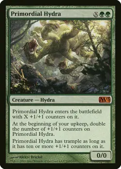 FOIL Primordial Hydra Magic 2013 / M13 NM Green Mythic Rare MTG - Image 1
