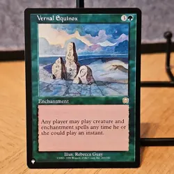 MTG Vernal Equinox Mercadian Masques Set Regular Rare 283 NM Fresh Pull No Play - Image 1