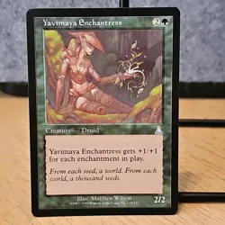 MTG Yavimaya Enchantress Urza's Destiny Set Regular Uncommon 125 NM Fresh Pull - Image 1
