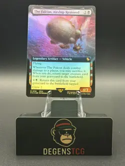 The Falcon, Airship Restored 0116 Extended Art Commander Final Fantasy Foil MTG - Image 1