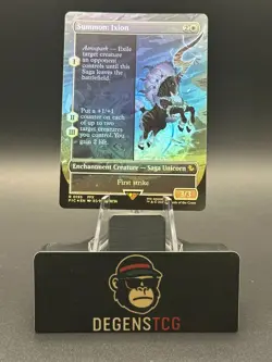 Summon: Ixion 0195 Borderless Commander: Final Fantasy Foil MTG english - Image 1
