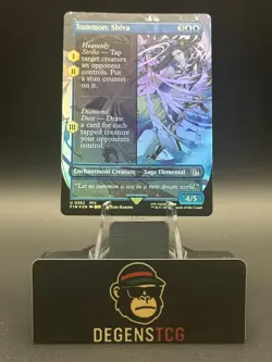 Summon: Shiva 0362 (Borderless) Final Fantasy Foil mtg English - Image 1