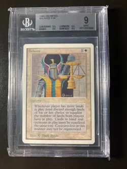 Balance Unlimited Magic the Gathering - MTG BGS 9 - Image 1