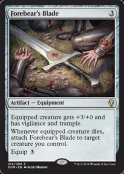x1 Forebear's Blade R MTG Dominaria M/NM, English - Image 1