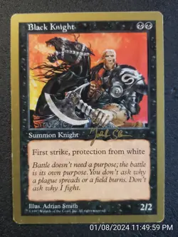 black knight world CHAMPIONSHIP SEATTLE 1997 mtg gold border (DS3D1C2) - Image 1