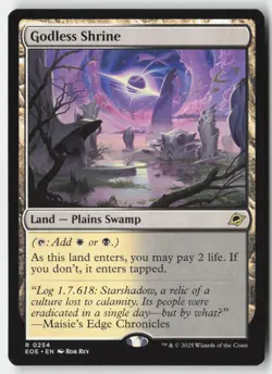 MTG - Godless Shrine R Edge of Eternities 254 LP-NM - Image 1