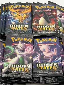 Lot of (40) Pokemon TCG Hidden Fates Booster Packs SEALED - Image 2
