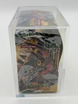 Pokemon TCG SWSH Evolving Skies Booster Box SEALED w/Acrylic Case - Image 2