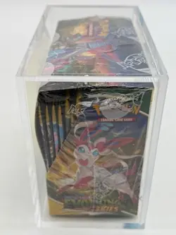 Pokemon TCG SWSH Evolving Skies Booster Box SEALED w/Acrylic Case - Image 4