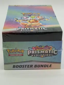 Pokemon SV8.5 Prismatic Evolutions SEALED Booster Bundle Display Case - Image 2