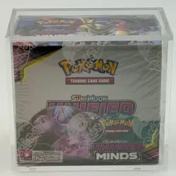 Pokemon TCG Sun & Moon Unified Minds Booster Box SEALED w/ Acrylic Case - Image 1