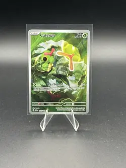 Pokemon Scarlet & Violet 151 Caterpie 172/165 illustration Rare - Image 1