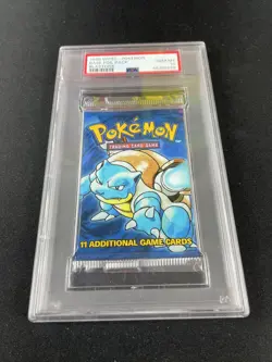 Pokemon Base Set Booster Pack PSA 10 Gem Mint 1999 Blastoise Art Unlimited - Image 2