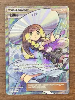 Lillie (Full Art) 147/149 Sun And Moon Base Set Holo Trainer Pokemon TCG NM - Image 1