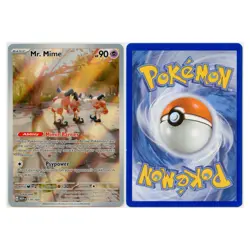 2023 Pokemon Mr. Mime Scarlet & Violet 151 Illustration Rare #179/165 Near Mint - Image 3